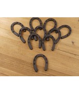 20 CAST IRON SMALL HORSESHOE 3&quot; x 3 1/2&quot; Horse Nick Nack Rustic Western ... - $734.48 MXN