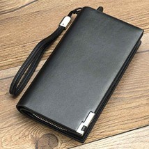 Beallerry Luxury Brand Men Wallets Long card Purse for man Male Clutch Leather B - £59.19 GBP