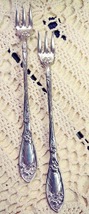 Oxford Silverplate Cocktail Fork Narcissus Pattern - $18.00