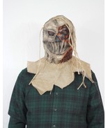 Halloween Costume Scarecrow/ Pumpkin Mask Latex &amp; Burlap Realistic Mask ... - $34.28 CAD