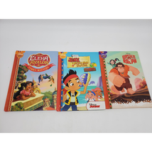 Disney 3 Book Lot -  Elena of Avalor, Jake the Pirate, and Wreck it Ralph - £6.00 GBP