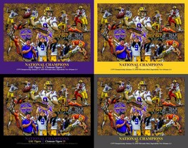 National Champions 2020 LSU Tigers NCAA College Football Art 01  8x10 - 48x36 - £19.91 GBP+