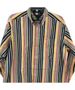 VTG Tommy Hilfiger Mens  Multicolor Red Yellow Blue Green Long Sleeved S... - £17.80 GBP