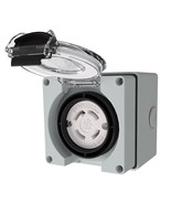 Etl Listed, Starelo 30 Amp Locking Female Plug Box Nema L14-30C Generato... - $732.96 MXN