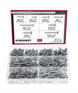  320-Piece Stainless Steel #6#8#10 Phillips Flat Head Wood Screws Kit - $25.66
