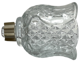 HOMCO Clear Glass Fluted Tulip Peg Votive Candle Holder Scalloped Edge - 4" image 8