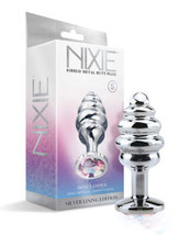 Nixie Honey Dipper Small Ribbed Stainless Steel Plug - $17.32