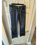LA Idol USA Jeans Womens 9 Stitched Pocket Stretch Dark Blue Denim -Jewe... - $236.81 MXN