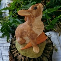 Bunny Rabbit Figure VCH England Vintage Scratching Ear Handpainted Resin... - £19.67 GBP