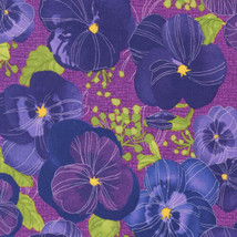 Moda PANSY&#39;S POSIES Plum 48720 14 Quilt Fabric By The Yard - Robin Pickens - £9.34 GBP