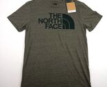 The North Face Men's Small Tee Taupe Green Heather Slime Fit New - $27.99