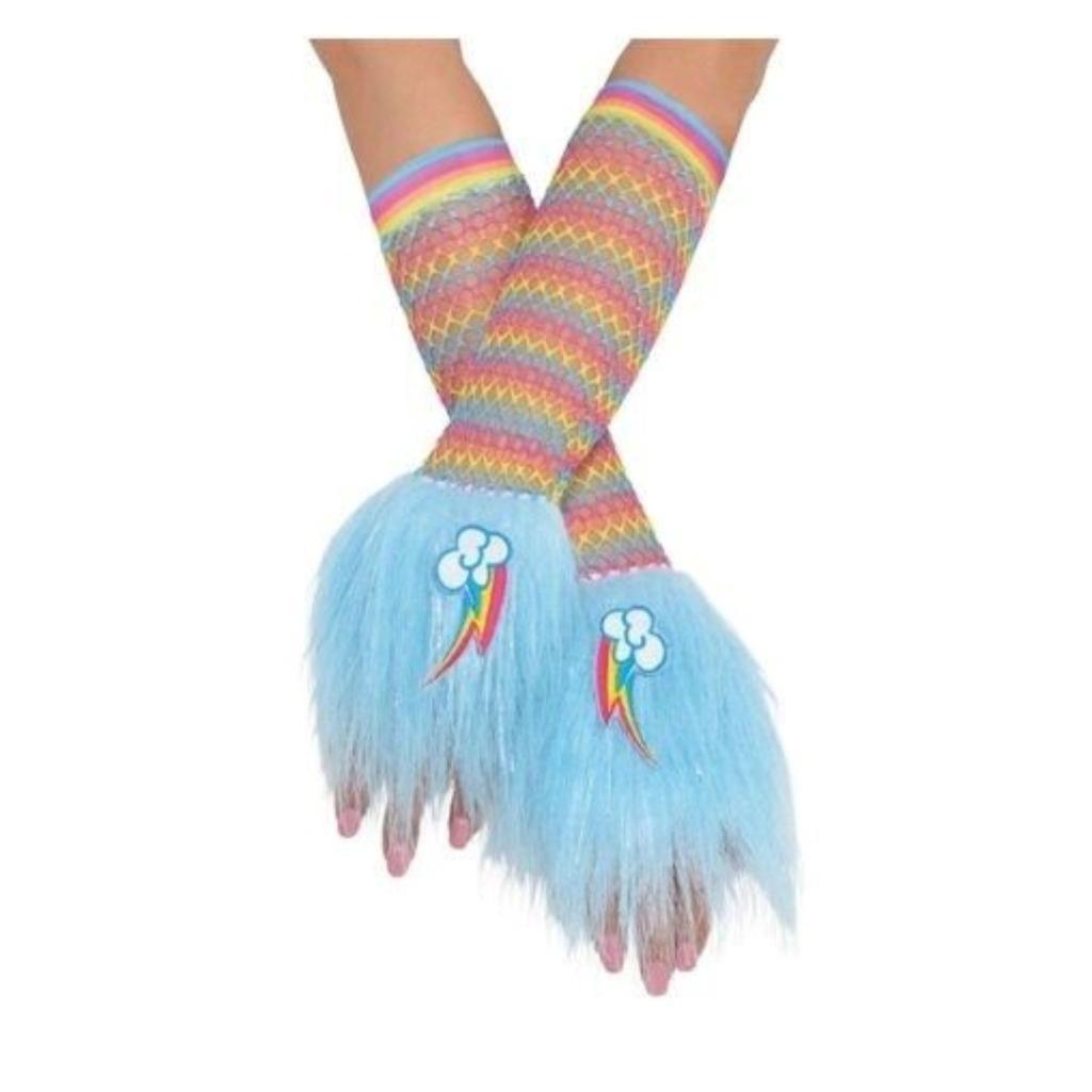 My Little Pony Rainbow Dash Glovelettes Blue Fur Fun Halloween Costume A... - $5.95