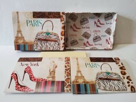 Paris New York Blank Thank You Note Card Set 13 Cards Tri-Coastal Design - $13.09