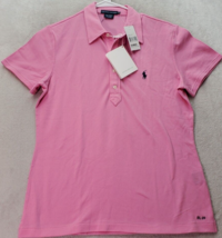 Ralph Lauren Polo Shirt Boys Size XL Pink Cotton Short Sleeve Slit Collared Logo - $32.44