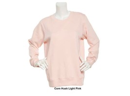 Starting Point Ultrasoft Fleece Crew Neck Sweatshirt Large New NWT Pink - $9.89