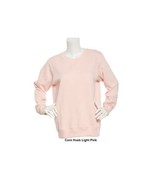 Starting Point Ultrasoft Fleece Crew Neck Sweatshirt Large New NWT Pink - $9.89