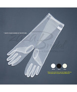 Gorgeous Sheer Gloves Slip-on - Below-the-elbow(8BL), Chiffon textured f... - $23.04 CAD