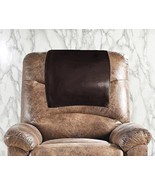 Recliner Genuine Slipcover Cover Leather Headrest Brown Furniture Protector - $44.65+