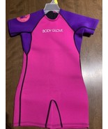 New Body Glove Child Size L Short Arm Springsuit Wetsuit Pink Violet Zip... - £27.53 GBP