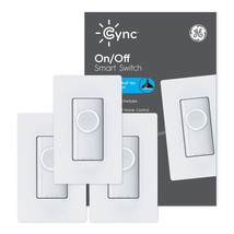 GE CYNC Smart Light Switch, Toggle Switch Style, No Neutral Wire Require... - $21.55