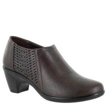 Easy Street Notch WMN Brown Faux Leather Comfort Wave Cushion Ankle Bootie 9 New - £18.34 GBP