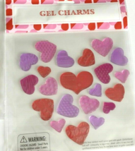 Valentine Love Hearts Window Gel Clings Charm Girls Room Decor Sticks to... - $16.63