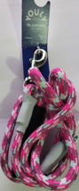 YOULY 1/2&quot; Pink Multicolored Reflective Dog Leash, 5 ft.... By: Youly - $23.75