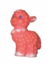 Squeaking Pink Lamb/Sheep Vintage 1960’s Made In W. Germany  - £18.25 GBP
