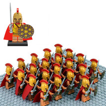 21PCS Medieval Greece Roman Arvoesine Legion Spartans Soldier Minifigures Toys - £23.97 GBP