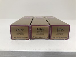 3 LOT Wella Color Perfect Permanent Hair Creme Gel 2oz # 3/Ppv Purple Ra... - $13.54
