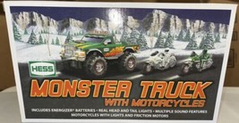 HESS 2007 Monster Truck with 2 Motorcycles  Brand New in Original Box - $34.64