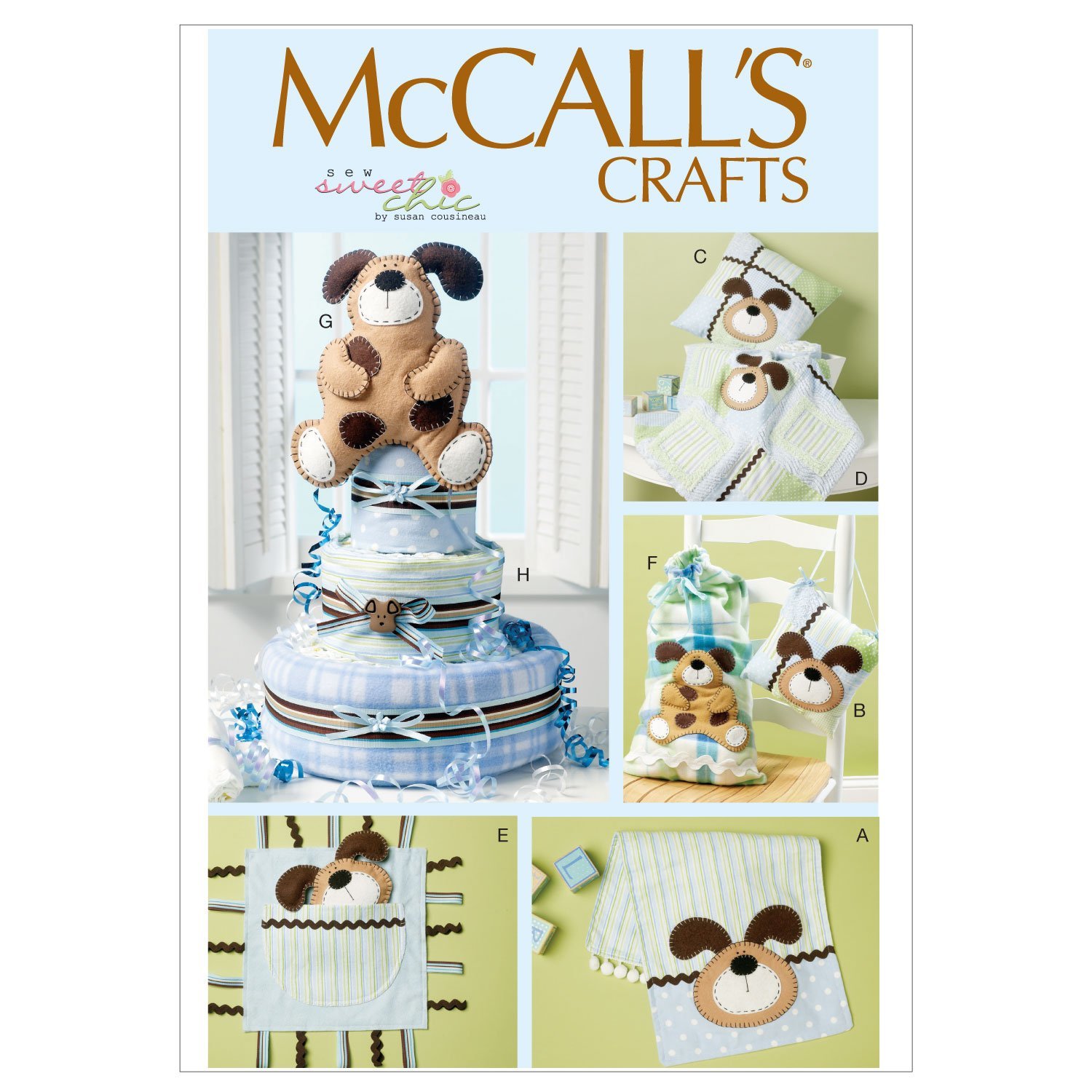 McCall Patterns M6524 Burp Cloth, Pillow in 2 Sizes, Blanket, Toys, Sack... - $3.84