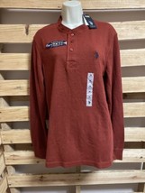 NWT U.S. Polo Assn Burnt OrangeLong Sleeve Thermal Shirt Men&#39;s Size Medium KG - £15.56 GBP