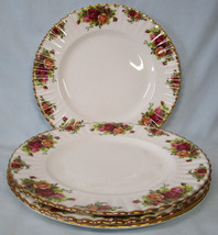 Royal Albert Old Country Roses Dinner Plate 10 1/2&quot;, Set of 4, England - $54.44