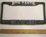 LICENSE PLATE Plastic Car Tag Frame RON BAKER MILE OF CARS CHEVROLET 14D - $8.64