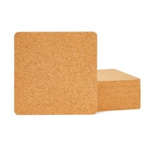 6 Pack Cork Trivets For Hot Pots And Pans Square Cork Hot Pads (7X7X0.5 In) - £28.76 GBP