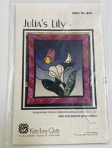 Julia&#39;s Lily # 210 Bias Strip Stained Glass Pattern By Marie Morel-Seroskie - £7.32 GBP