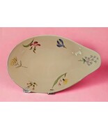 Eva Zeisel Hallcraft BOUQUET 17&quot; Oval Serving Platter Hall China Co Mid ... - $83.51 CAD