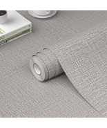 Grasscloth Peel and Stick Wallpaper 15.7In X 78.7In, Textured Contact Pa... - $10.28