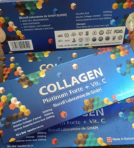 Original 1 Box Collagen Platinum Forte + Vitamin C Fast Shipping Dhl - £79.85 GBP