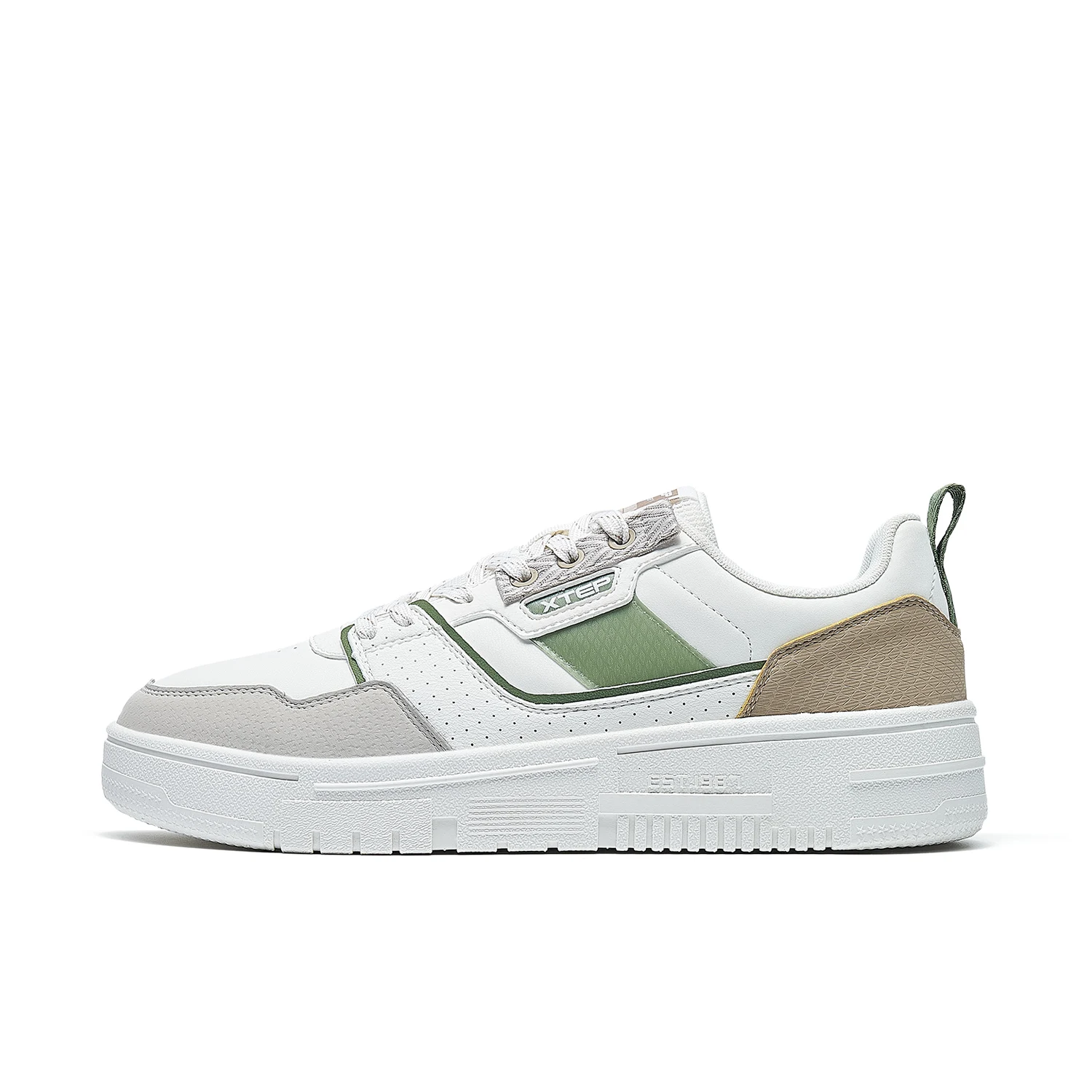 Best Sneakers Xtep [Mu Bai] Men Shoes Skated Shoes Fashion White Shoes Comfortab - £90.14 GBP