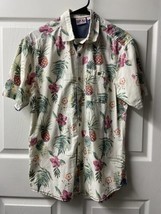 Ron Jon Surf Shop Short Sleeved Button Front Shirt Youth Size XL Hawaiian Print - £12.27 GBP
