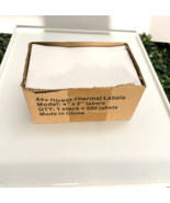 9527 Product 4x6 Direct Thermal Shipping Labels Fanfold 495 Stack White ... - $20.71 CAD