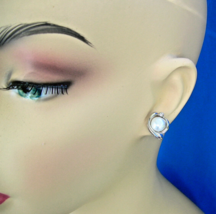 Elegant Pearl Diamond European Earrings Original Design Deco Syle Studs ... - $1,895.25