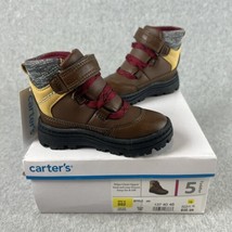 Carter Ankle Mid Top Boots Shoes Size 5 Toddler Brown Casual  - £20.75 GBP