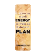 2020 Eleanor Roosevelt Bookmark Energy Wish Plan Inspirational Reading F17 - $13.92 CAD