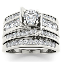 Authenticity Guarantee 
14K White Gold 1.25 Ct Diamond Engagement Ring Set wi... - £1,751.88 GBP