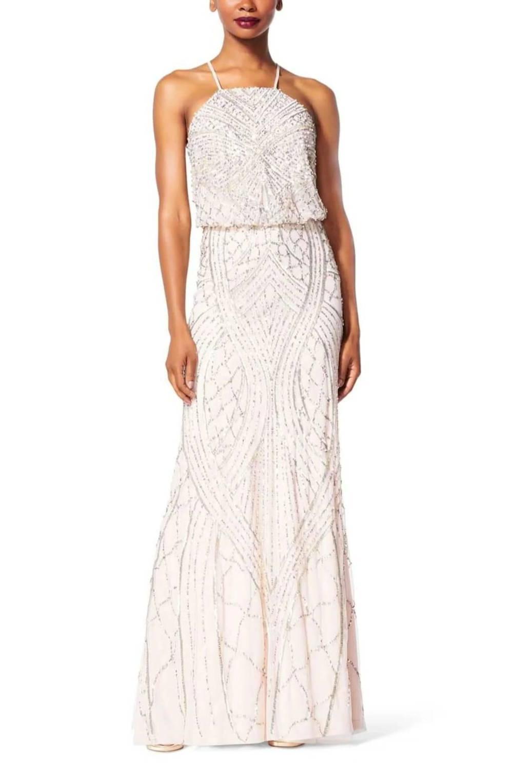 Adrianna Papell Blouson Beaded Evening Gown Size 12 - $221.76