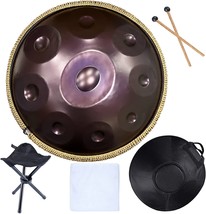 Lingting Handpan Drums Sets 18&quot; D Minor Steel Hand Drum With Soft, 9 Notes). - £206.37 GBP