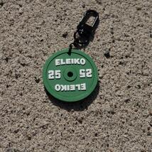 Customizable, Double Sided Weight Plate Keychain: Eleiko, Rogue, gym gif... - $15.15